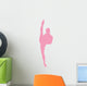 Ballet Silhouette Pink Wall Decal