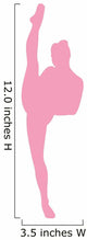 Ballet Silhouette Pink Wall Decal