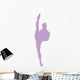 Ballet Silhouette Lavender Wall Decal