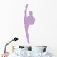 Ballet Silhouette Lavender Wall Decal