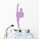 Ballet Silhouette Lavender Wall Decal