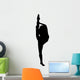 Black Ballet Dancer Silhouette Wall Decal