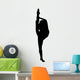 Black Ballet Dancer Silhouette Wall Decal