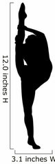 Black Ballet Dancer Silhouette Wall Decal
