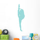 Ballet Silhouette Style  Wall Decal