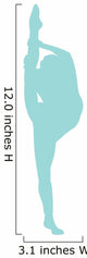 Ballet Silhouette Style  Wall Decal