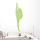 Ballet Silhouette Lime Green Wall Decal