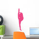 Ballet Silhouette Hot Pink Wall Decal