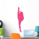 Ballet Silhouette Hot Pink Wall Decal