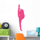 Ballet Silhouette Hot Pink Wall Decal