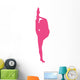Ballet Silhouette Hot Pink Wall Decal