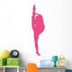 Ballet Silhouette Hot Pink Wall Decal