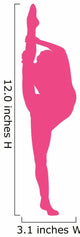 Ballet Silhouette Hot Pink Wall Decal