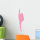 Ballet Silhouette Pink Wall Decal
