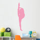 Ballet Silhouette Pink Wall Decal