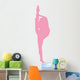 Ballet Silhouette Pink Wall Decal