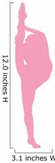 Ballet Silhouette Pink Wall Decal