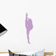 Ballet Silhouette Lavender Wall Decal