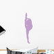 Ballet Silhouette Lavender Wall Decal