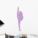 Ballet Silhouette Lavender Wall Decal
