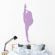 Ballet Silhouette Lavender Wall Decal