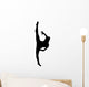 Black Ballet Dancer Silhouette Wall Decal