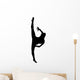 Black Ballet Dancer Silhouette Wall Decal