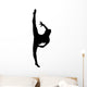 Black Ballet Dancer Silhouette Wall Decal