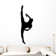 Black Ballet Dancer Silhouette Wall Decal