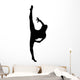 Black Ballet Dancer Silhouette Wall Decal