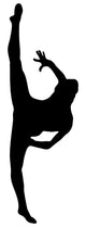 Black Ballet Dancer Silhouette Wall Decal