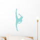 Ballet Silhouette Light Blue Wall Decal