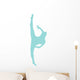 Ballet Silhouette Light Blue Wall Decal