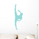 Ballet Silhouette Light Blue Wall Decal