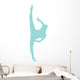 Ballet Silhouette Light Blue Wall Decal