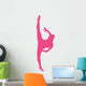 Ballet Silhouette Hot Pink Wall Decal