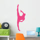Ballet Silhouette Hot Pink Wall Decal