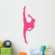 Ballet Silhouette Hot Pink Wall Decal