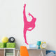 Ballet Silhouette Hot Pink Wall Decal