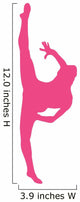 Ballet Silhouette Hot Pink Wall Decal