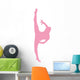 Ballet Silhouette Pink Wall Decal