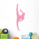 Ballet Silhouette Pink Wall Decal