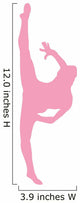 Ballet Silhouette Pink Wall Decal