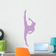 Ballet Silhouette Lavender Wall Decal