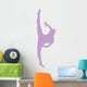Ballet Silhouette Lavender Wall Decal