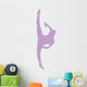 Ballet Silhouette Lavender Wall Decal