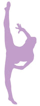 Ballet Silhouette Lavender Wall Decal