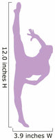Ballet Silhouette Lavender Wall Decal