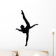 Black Ballet Dancer Silhouette Wall Decal