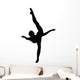Black Ballet Dancer Silhouette Wall Decal